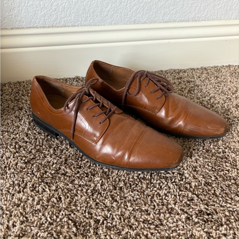 Seven91   Brown Leather Oxfords size 10